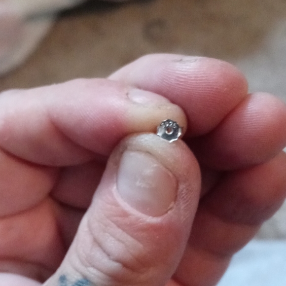 Natural tanzanite earrings made in .925ss - Picture 2 of 4